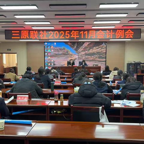 聚焦风险防控  规范业务运营 ——三原联社召开2025年11月会计月度例会