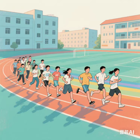 青春正步走 活力满校园 -郓城县第一初级中学兴郓校区 初一年级跑操比赛精彩瞬间