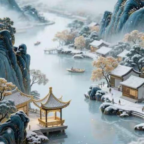 中式雪景山水画的意境之美