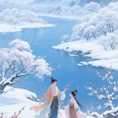 古风雪景中的诗意与浪漫