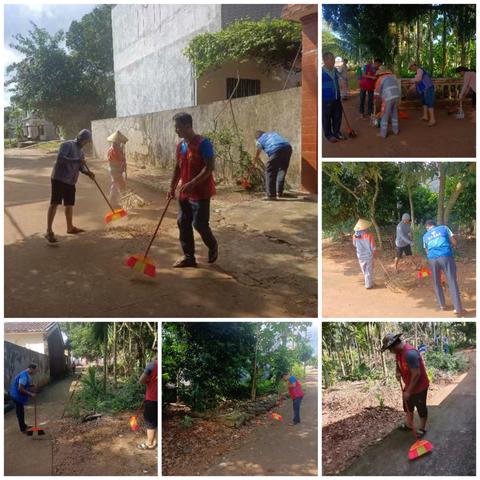 友爱村委会鸭塘村人居环境卫生整治大扫除