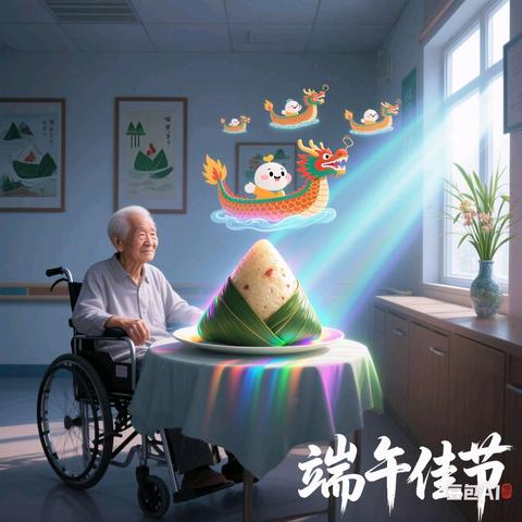 粽香暖夕阳，情满敬老院