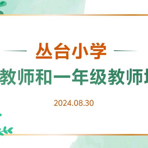 潜心静学提素养   砥砺奋进有新篇——丛台小学2024年暑期青年教师培训