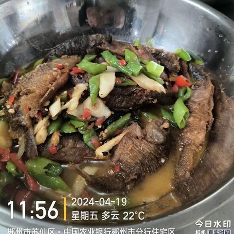 2024年中国农业银行郴州分行机关食堂中餐周菜谱  （4月28日—4月30日）