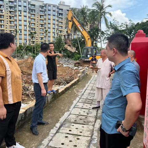 椰林镇组织统战部入户开展征收工作