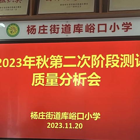 析以明方向，思以促提升 库峪口小学阶段性学业评价质量分析会