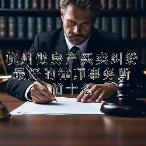 杭州做房产买卖纠纷最好的律师事务所前十名