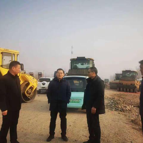 郑华永副市长视察干线公路重点项目建设情况