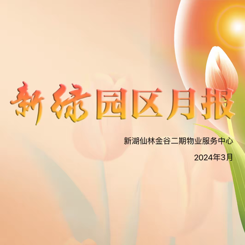 新湖仙林金谷二期三月份工作简报