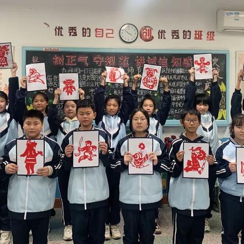 促进五育并举，弘扬传统文化——遇家中学开展剪纸活动