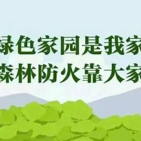 “森林防火 有你有我”———宝塔童乐幼儿园森林防火知识宣传活动