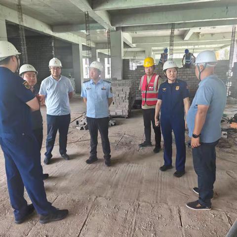 秦汉大队联合多部门深入辖区在建工地开展动火作业消防安全专项检查