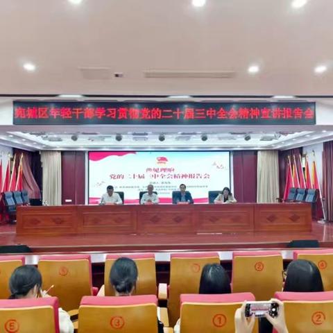 宛城区召开年轻干部学习贯彻党的二十届三中全会精神报告会