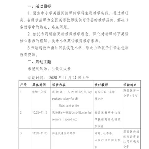 示范展风采，引领促成长 湘吐“潭昌书苑”跨学科主题教学共同体研修走进高昌一小暨送培云南红河州公益活动