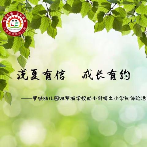 浅夏有信   成长有约      ——罗城幼儿园、罗城小学开展幼小衔接之小学初体验活动