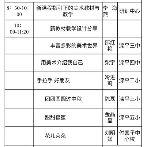 教材培训明方向 学科共研促成长  ‍——2024年滦平县中小学美术冀教版新教材培训活动