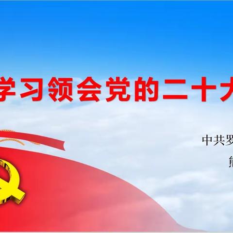 罗山县疾病预防控制中心学习贯彻党的二十大精神宣讲报告会
