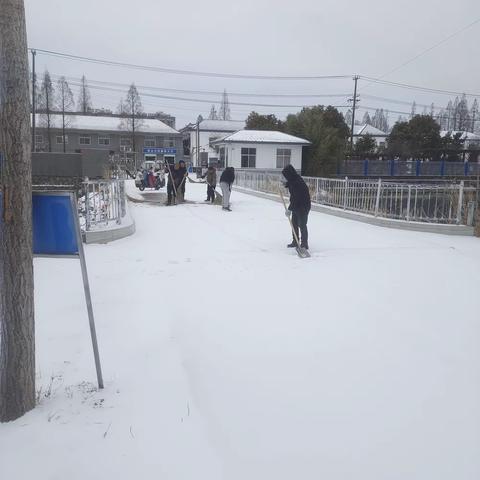 ［塔山中学］瑞雪满校园，除雪护安全