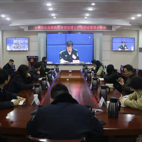 莱芜区禁毒办组织收听收看全省芬太尼类物质专项治理工作视频会议