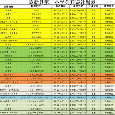 不止春花盛 更有课生香 ——策勒县第一小学举行公开课比赛