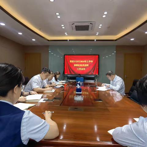 交通银行张家口分行召开 2024年上半年 兼职纪检员述职及培训工作会