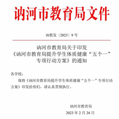 笃定信心稳中进   体质健康谱新篇 ----通南镇中心学校落实体质健康“五个一”专项活动纪实