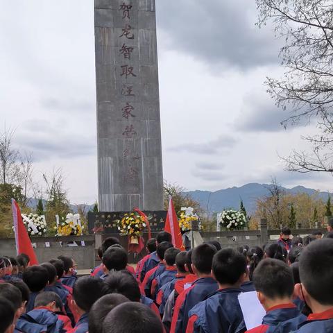 “缅怀革命先烈  做一个有道德的人”——汪营镇第二小学清明节扫墓主题活动