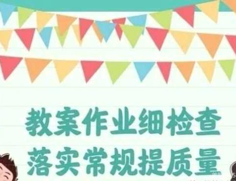 教案作业细检查，落实常规提质量——临清市尚店镇洼里中心小学教案作业检查活动