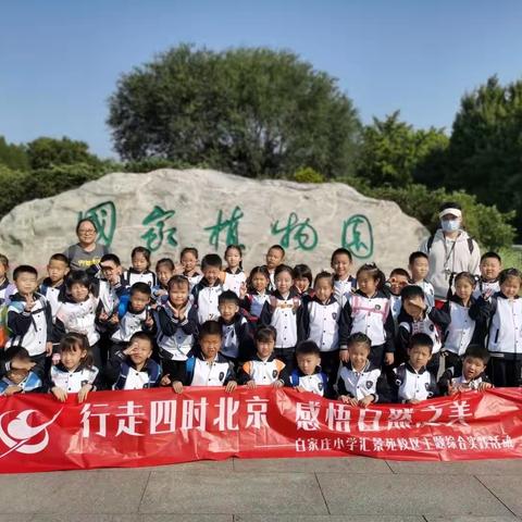 行走四时北京，感悟自然之美——记白家庄小学汇景苑校区一年级走进国家植物园社会实践活动