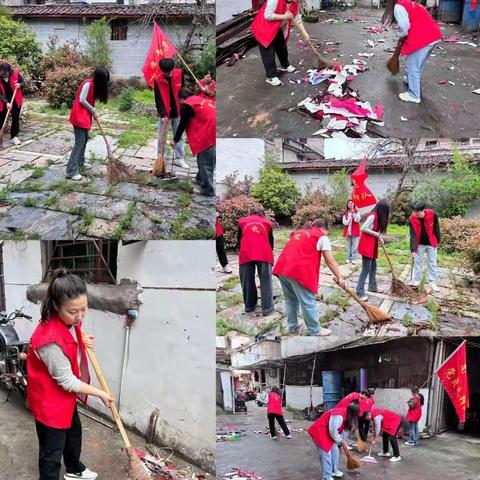 人民路社区开展全民大清扫活动