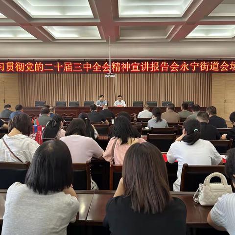 永宁街道掀起学习贯彻党的二十届三中全会精神热潮