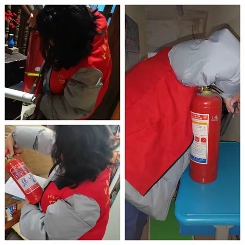 汀洲社区开展校园周边消防安全行动