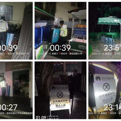 东湖公园关于做好4号台风防御工作的情况汇报