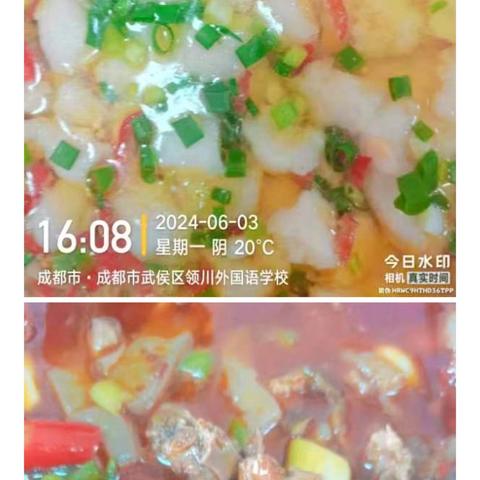 武侯领川外国语学校食堂菜品集锦