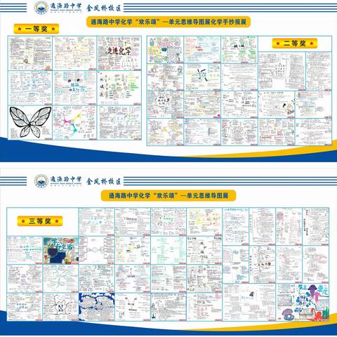 思维的翅膀，科学的翱翔——通海路中学“欢乐颂”之化学单元思维导图设计大赛