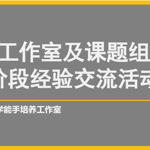 共建教研促成长 你我同行共芬芳——聂芳教学能手培养工作室经验交流活动纪实