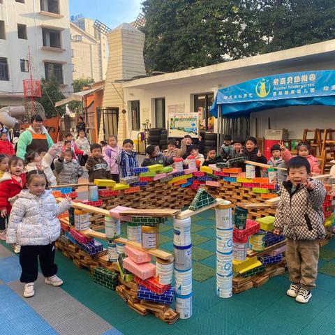 【自主游戏】“搭建房屋🏠”——爱嘉贝幼儿园云朵三班自主案例分享