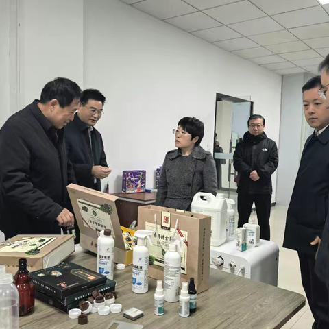 邯郸市政府领导视察河北莱斯医药研发中心