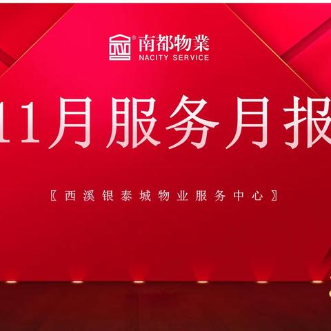 11月服务月报汇报