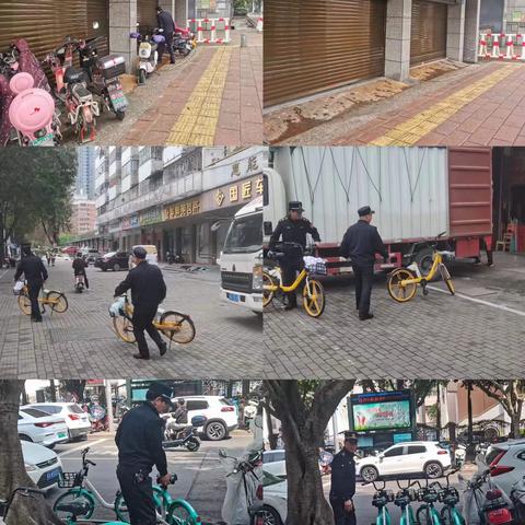 六中队非机动车专项整治进行中