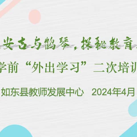 放手让孩子“真”游戏 ，观察让教师“深”成长 ——如东学前开展“安吉、鹤琴学习经验分享线上专题培训”活动