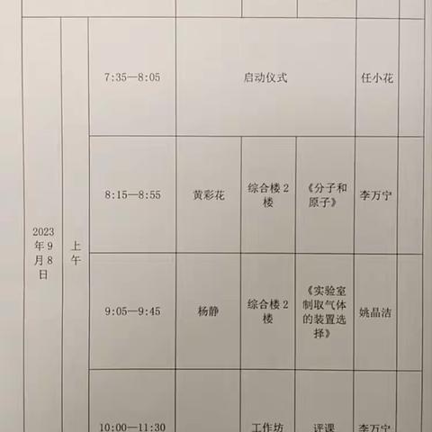 2023年任小花工作坊教学交流研讨活动记录与感悟