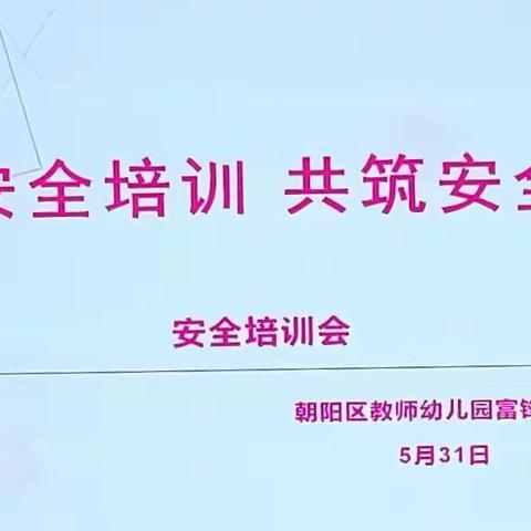 【教师幼儿园富锋分园】“百日攻坚 · 细排查除隐患保安全”——教师幼儿园富锋分园全园教职工安全培训