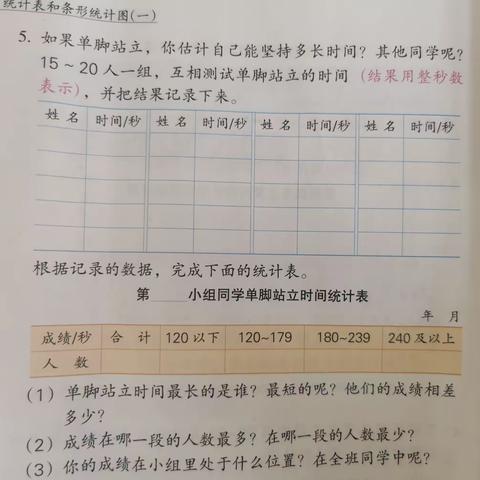 大傅寨小学双减下～趣味数学，小小统计员