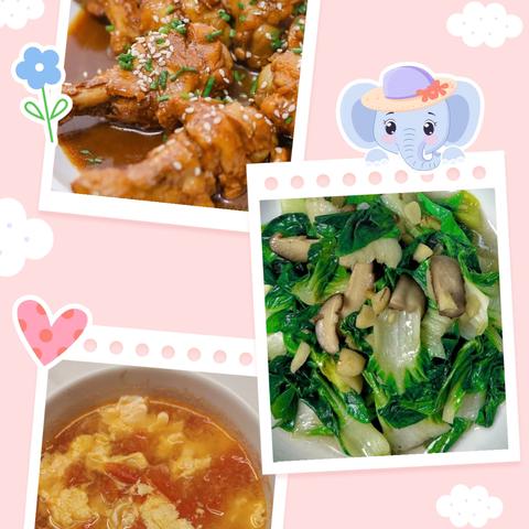 大河城章幼儿园第八周食谱