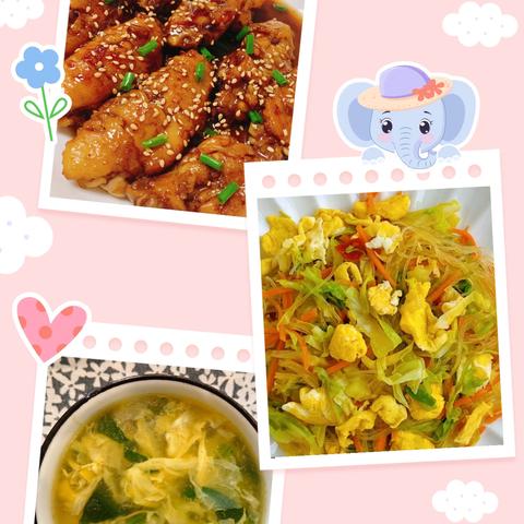 大河城章幼儿园第十六周食谱