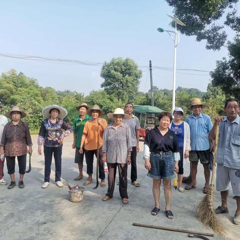 高桥镇千秋村“消除道路安全隐患”志愿活动