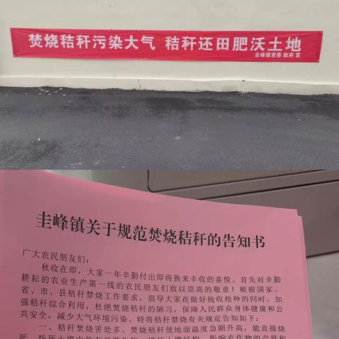 禁止焚烧秸秆 保护青山绿水 —— 中屋村开展禁止焚烧秸秆宣传活动