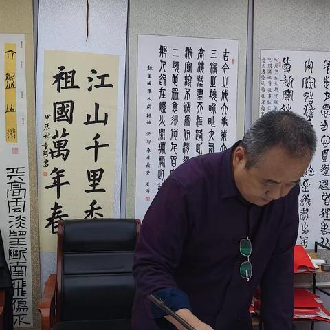 陕西书画院临潼分院庆国庆书画活动