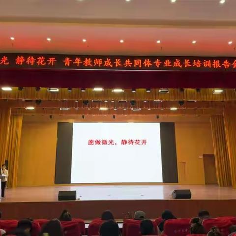 “愿做微光，静待花开” 青年教师成长共同体专业成长培训报告会（三）